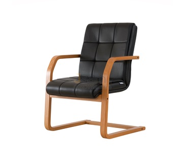 Офисный стул Верона/В кожа LUX нестандарт/база дерево