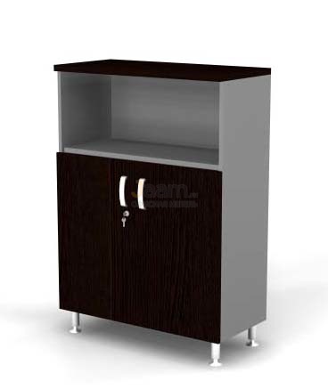 Мебель для персонала Шкаф комбинированный полуоткрытый BR81.0343