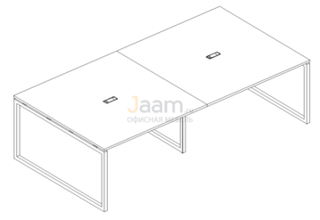 Стол для переговоров Стол для переговоров на металлокаркасе QUATTRO Б4 131-2 БП