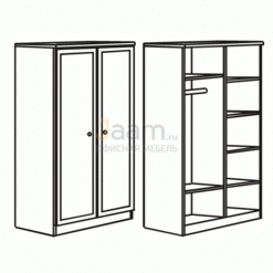 Мебель для гостиниц Гардероб с полками R6802