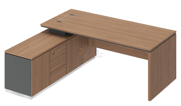 Кабинет руководителя Стол на опорной тумбе левый СИ 108л