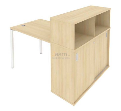 Мебель для персонала Стол письменный с опорным шкафом-купе Б.РС-СШК-3.1