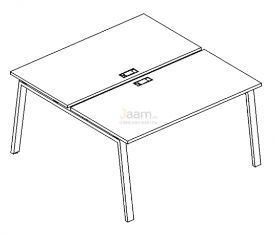 Мебель для персонала Рабочая станция на металлокаркасе TRE Б3 172 БП
