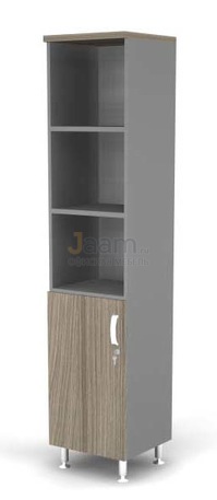 Мебель для персонала Стеллаж полуоткрытый 5-ур., глухая L-дверь BR81.0504