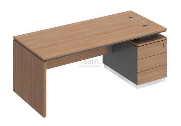 Кабинет руководителя Стол на опорной тумбе правый СИ 110пр