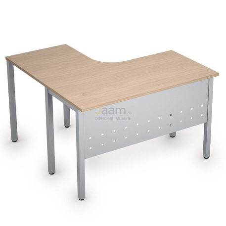 Мебель для персонала Стол криволинейный на металлических опорах правый 2МК.129