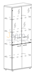 Мебель для персонала Офисный шкаф для документов со стеклянными прозрачными дверьми А4 9379