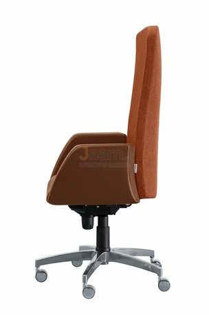 Кресло Сигма/П комбиниров. кожа нестандарт/база алюминий