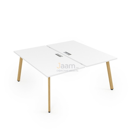 Мебель для персонала Стол системы БЕНЧ на 2 рабочих места Iron Wood 10БД.284