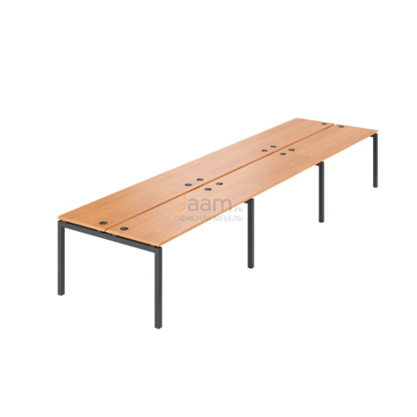 Мебель для персонала Бенч двойной на 6 рабочих мест АМБ-004.60-6