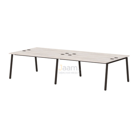 Мебель для персонала Бенч-система на 4 рабочих места на металлокаркасе Т-156