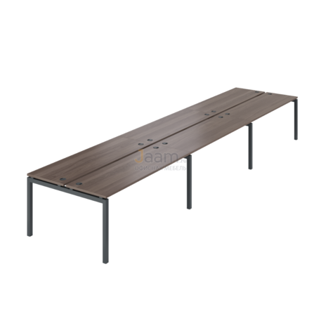 Мебель для персонала Бенч двойной на 6 рабочих мест АМБ-005.60-6