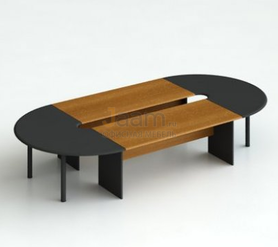 Кабинет руководителя Стол для заседаний 100/2 с двумя секторами ДСП Тик