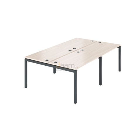 Мебель для персонала Бенч двойной на 4 рабочих места АМБ-002.60-4
