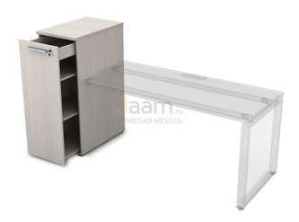 Мебель для персонала Офисная тумба с выкатной секцией высокая 9Т.019