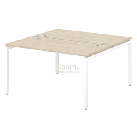 Мебель для персонала Стол-тандем на металлокаркасе S-48
