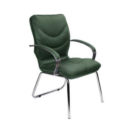 Кресло LEEDS CHROME D кожа+кож.зам.