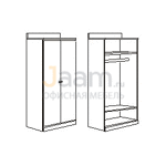 Мебель для гостиниц Гардероб с воротником R5805V