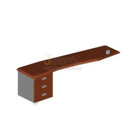 Кабинет руководителя Тумба с левым топом к столу СТ-1.0