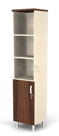 Мебель для персонала Стеллаж полуоткрытый 5-ур., глухая L-дверь BR81.0504