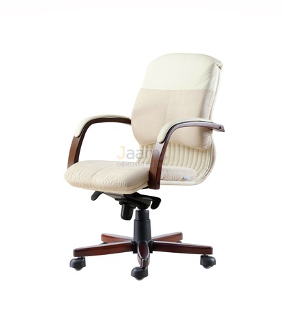 Кресло Мара/Д комб. Кожа нестандартная/база дерево