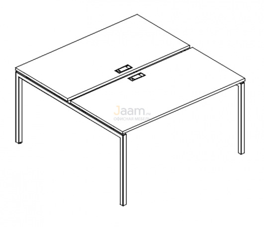 Мебель для персонала Рабочая станция на металлокаркасе DUE Б2 171 БП
