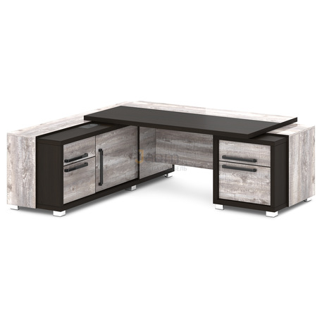 Кабинет руководителя Стол с тумбой и греденцией L-18пр/л