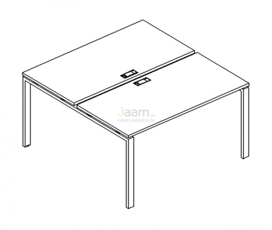 Мебель для персонала Рабочая станция на металлокаркасе UNO Б1 174 БП